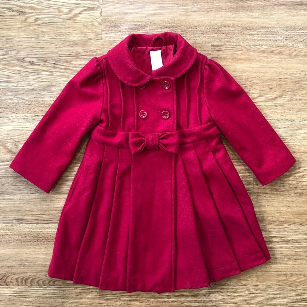 Toddler girls Red Gymboree Peacoat